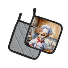 Load image into Gallery viewer, Chihuahua The Chef Pot Holders - Set of 2 Decorative Kitchen Helpers | Made in the USA