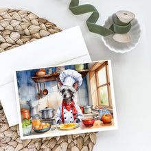 Load image into Gallery viewer, Chinese Crested The Chef Greeting Cards - Blank Note Cards – 8-Pack of Artist-Designed Cards with Envelopes