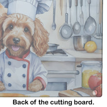Load image into Gallery viewer, Cockapoo The Chef Glass Cutting Boards – Durable, Decorative Kitchen Art