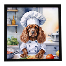 Load image into Gallery viewer, Cocker Spaniel The Chef Framed Metal Print