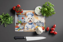Load image into Gallery viewer, Coton de Tulear The Chef Glass Cutting Boards – Durable, Decorative Kitchen Art