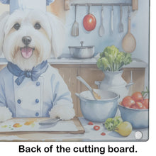 Load image into Gallery viewer, Coton de Tulear The Chef Glass Cutting Boards – Durable, Decorative Kitchen Art
