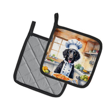 Load image into Gallery viewer, Curly-Coated Retriever The Chef Pot Holders - Set of 2 Decorative Kitchen Helpers | Made in the USA