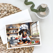 Load image into Gallery viewer, Dachshund The Chef Greeting Cards - Blank Note Cards – 8-Pack of Artist-Designed Cards with Envelopes
