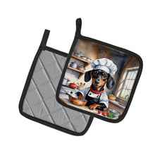 Load image into Gallery viewer, Dachshund The Chef Pot Holders - Set of 2 Decorative Kitchen Helpers | Made in the USA