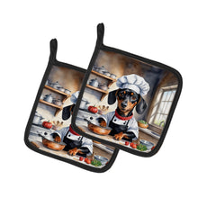 Load image into Gallery viewer, Dachshund The Chef Pot Holders - Set of 2 Decorative Kitchen Helpers | Made in the USA