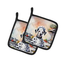 Load image into Gallery viewer, Dalmatian The Chef Pot Holders - Set of 2 Decorative Kitchen Helpers | Made in the USA