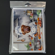 Load image into Gallery viewer, Dogue de Bordeaux The Chef Greeting Cards - Blank Note Cards – 8-Pack of Artist-Designed Cards with Envelopes