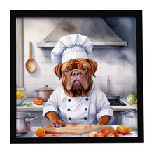 Load image into Gallery viewer, Dogue de Bordeaux The Chef Framed Metal Print