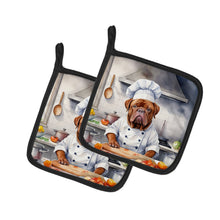 Load image into Gallery viewer, Dogue de Bordeaux The Chef Pot Holders - Set of 2 Decorative Kitchen Helpers | Made in the USA