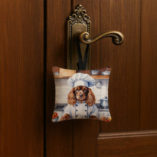 Load image into Gallery viewer, English Cocker Spaniel The Chef Hanging Square Fabric Ornament 3.5 × 3.5