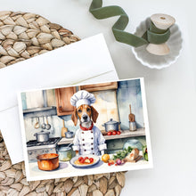 Load image into Gallery viewer, English Foxhound The Chef Greeting Cards - Blank Note Cards – 8-Pack of Artist-Designed Cards with Envelopes
