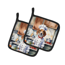 Load image into Gallery viewer, English Foxhound The Chef Pot Holders - Set of 2 Decorative Kitchen Helpers | Made in the USA