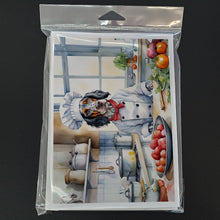 Load image into Gallery viewer, English Setter The Chef Greeting Cards - Blank Note Cards – 8-Pack of Artist-Designed Cards with Envelopes