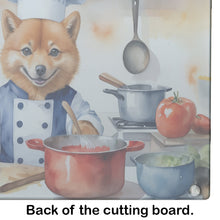Load image into Gallery viewer, Finnish Spitz The Chef Glass Cutting Boards – Durable, Decorative Kitchen Art