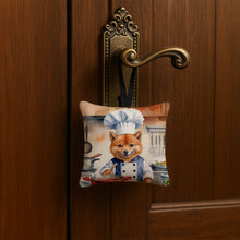 Load image into Gallery viewer, Finnish Spitz The Chef Hanging Square Fabric Ornament 3.5 × 3.5