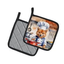Load image into Gallery viewer, Finnish Spitz The Chef Pot Holders - Set of 2 Decorative Kitchen Helpers | Made in the USA