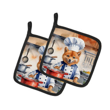 Load image into Gallery viewer, Finnish Spitz The Chef Pot Holders - Set of 2 Decorative Kitchen Helpers | Made in the USA