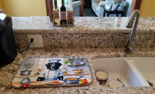 Load image into Gallery viewer, Flat-Coated Retriever The Chef Dish Drying Mat