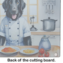 Load image into Gallery viewer, Flat-Coated Retriever The Chef Glass Cutting Boards – Durable, Decorative Kitchen Art