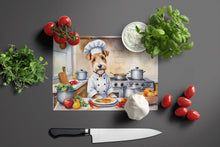 Load image into Gallery viewer, Fox Terrier The Chef Glass Cutting Boards – Durable, Decorative Kitchen Art