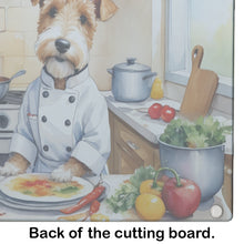 Load image into Gallery viewer, Fox Terrier The Chef Glass Cutting Boards – Durable, Decorative Kitchen Art