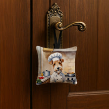 Load image into Gallery viewer, Fox Terrier The Chef Hanging Square Fabric Ornament 3.5 × 3.5