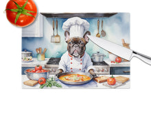 Load image into Gallery viewer, French Bulldog The Chef Glass Cutting Boards – Durable, Decorative Kitchen Art