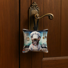 Load image into Gallery viewer, French Bulldog The Chef Hanging Square Fabric Ornament 3.5 × 3.5