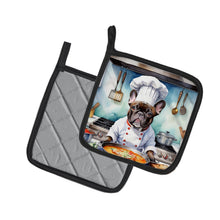 Load image into Gallery viewer, French Bulldog The Chef Pot Holders - Set of 2 Decorative Kitchen Helpers | Made in the USA
