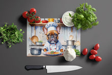 Load image into Gallery viewer, French Bulldog The Chef Glass Cutting Boards – Durable, Decorative Kitchen Art