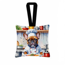 Load image into Gallery viewer, French Bulldog The Chef Hanging Square Fabric Ornament 3.5 × 3.5