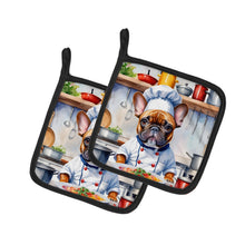 Load image into Gallery viewer, French Bulldog The Chef Pot Holders - Set of 2 Decorative Kitchen Helpers | Made in the USA