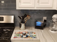 Load image into Gallery viewer, German Shepherd The Chef Glass Cutting Boards – Durable, Decorative Kitchen Art