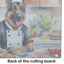 Load image into Gallery viewer, German Shepherd The Chef Glass Cutting Boards – Durable, Decorative Kitchen Art