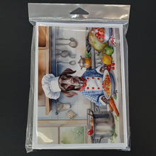 Load image into Gallery viewer, German Shorthaired Pointer The Chef Greeting Cards - Blank Note Cards – 8-Pack of Artist-Designed Cards with Envelopes