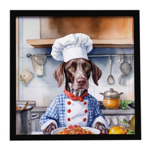 Load image into Gallery viewer, German Shorthaired Pointer The Chef Framed Metal Print
