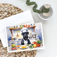Load image into Gallery viewer, Giant Schnauzer The Chef Greeting Cards - Blank Note Cards – 8-Pack of Artist-Designed Cards with Envelopes