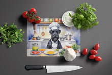 Load image into Gallery viewer, Giant Schnauzer The Chef Glass Cutting Boards – Durable, Decorative Kitchen Art