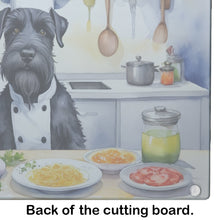 Load image into Gallery viewer, Giant Schnauzer The Chef Glass Cutting Boards – Durable, Decorative Kitchen Art