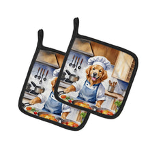 Load image into Gallery viewer, Golden Retriever The Chef Pot Holders - Set of 2 Decorative Kitchen Helpers | Made in the USA