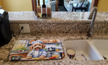 Load image into Gallery viewer, Goldendoodle The Chef Dish Drying Mat