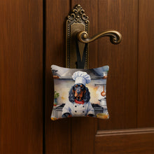 Load image into Gallery viewer, Gordon Setter The Chef Hanging Square Fabric Ornament 3.5 × 3.5