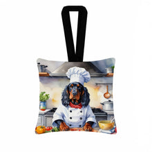 Load image into Gallery viewer, Gordon Setter The Chef Hanging Square Fabric Ornament 3.5 × 3.5