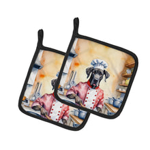 Load image into Gallery viewer, Great Dane The Chef Pot Holders - Set of 2 Decorative Kitchen Helpers | Made in the USA