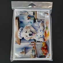 Load image into Gallery viewer, Great Pyrenees The Chef Greeting Cards - Blank Note Cards – 8-Pack of Artist-Designed Cards with Envelopes