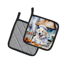 Load image into Gallery viewer, Great Pyrenees The Chef Pot Holders - Set of 2 Decorative Kitchen Helpers | Made in the USA