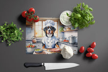 Load image into Gallery viewer, Greater Swiss Mountain Dog The Chef Glass Cutting Boards – Durable, Decorative Kitchen Art
