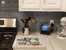 Load image into Gallery viewer, Greyhound The Chef Glass Cutting Boards – Durable, Decorative Kitchen Art