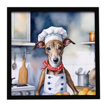 Load image into Gallery viewer, Greyhound The Chef Framed Metal Print
